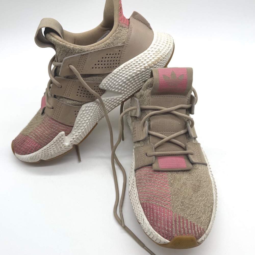 Adidas Prophere Running Shoes Beige Pink Mens 7 women‎ 9 Athletic Trainers